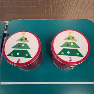 Christmas Tree Decorative Tins